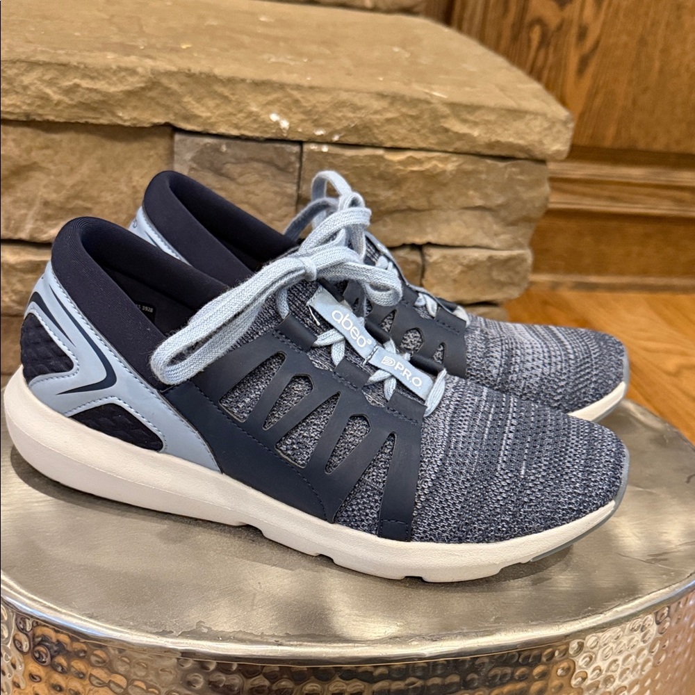 Abeo Pro lite Ellen women’s sneakers- 8.5- navy knit comfort walking shoe - Picture 2 of 5